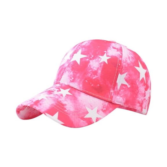 QASIEATN Baseball Caps for Women and Men Star Printed Outdoor Personality Baseball Cap Men and Cap Outdoor Printed Breathable American Cap