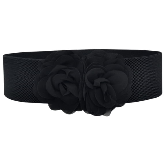QASIEATN Belt for Women Stretchy Belt for Dresses Vintage Elastic Wide Waist Belt Summer Spring Fashion Clothing Accessories