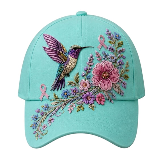 QASIEATN Birds Flower Print Baseball Cap for Women and Men Fall Fashion Outdoor Visor Hat Casual Breathable Dad Hat