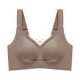 thumbnail image 1 of QASIEATN Bras for Women Fashion Wireless Supportive Full Coverage Bras Women's Brassieres, 1 of 4