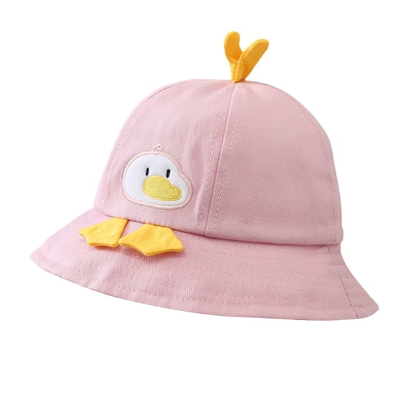 QASIEATN Bucket Hat for Girls and Boys Fisherman Hat Soft 3D Shape Cotton Cute Kids Bucket Cap for Outdoor