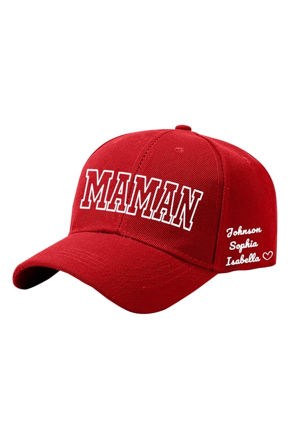Cozy Baseball Caps for Women Diy Personalized Mother'S Day Birthday Custom Name Printed Baseball Cap Fall Fashion Accessories