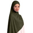 thumbnail image 1 of QASIEATN Cozy Silk Scarves for Women Cotton Hijab Women's Headscarf Quality 180 X 55 Cm Soft Breathable and Opaque Fall Fashion Accessories, 1 of 5