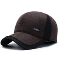 thumbnail image 1 of QASIEATN Cozy Skull Cap for Men Old Hat Men's Autumn and Winter Baseball Cap Middle and Elderly Warm Dad Earmuffs Thickened Old Cap Fall Fashion Accessories, 1 of 6
