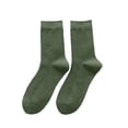 thumbnail image 1 of QASIEATN Cozy Socks for Women 1 Pair Casual Business Dress Socks Cotton Middle Breathable Tube Socks Fall Fashion Accessories, 1 of 4