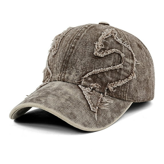 QASIEATN Cozy Visor Hat for Women American Baseball Cap Soft Top Washed Baseball Cap Versatile Sun Hat Fall Fashion Accessories