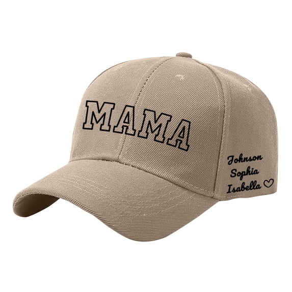 QASIEATN Diy Personalized Mother's Day Birthday Custom Name Printed Baseball Cap Daily Wear Accessories Baseball Caps for Women