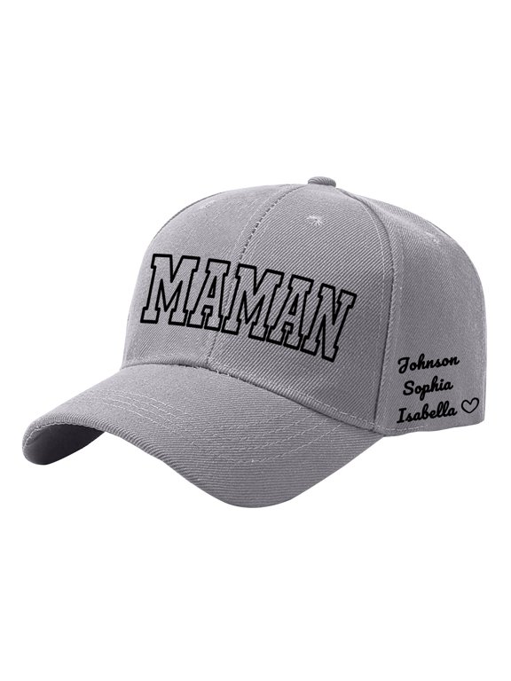 Diy Personalized Mother's Day Birthday Custom Name Printed Baseball Cap Daily Wear Accessories Baseball Caps for Women