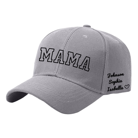 QASIEATN Diy Personalized Mother's Day Birthday Custom Name Printed Baseball Cap Daily Wear Accessories Baseball Caps for Women