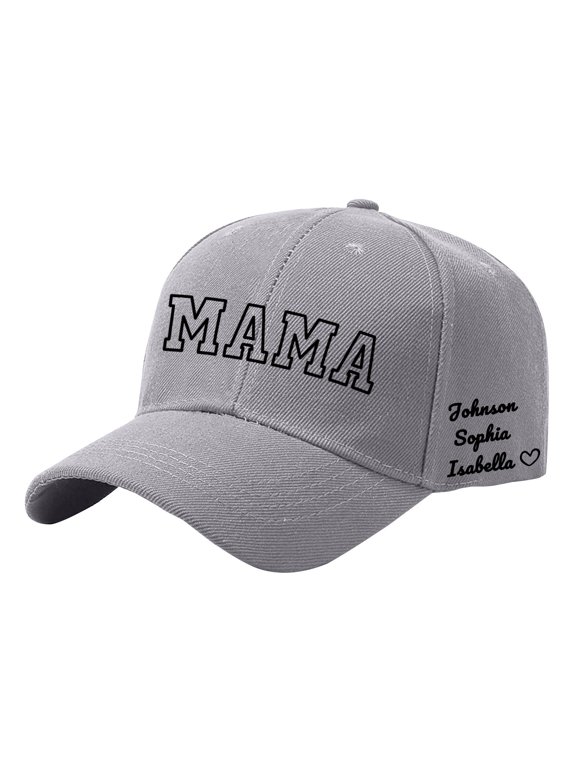 Diy Personalized Mother's Day Birthday Custom Name Printed Baseball Cap Daily Wear Accessories Baseball Caps for Women