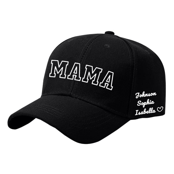 QASIEATN Popular Baseball Caps for Women Diy Personalized Mother'S Day Birthday Custom Name Printed Baseball Cap Fall Fashion Accessories