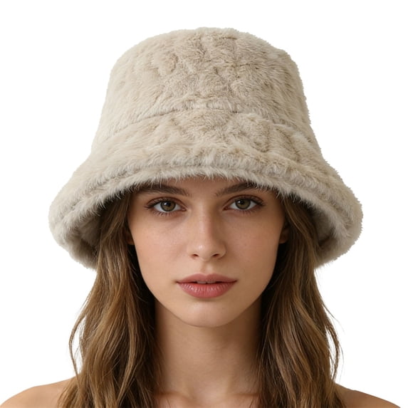 QASIEATN Everyday Wear Accessories for Women Fashionable Warm Bucket Hat Winter Outdoor Windproof Ear Cap Versatile Casual Fisherman Hat