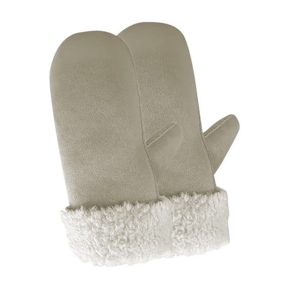 QASIEATN Everyday Wear Accessories for Women Fleece Lined Thermal Mittens Winter Coldproof Thickened Gloves