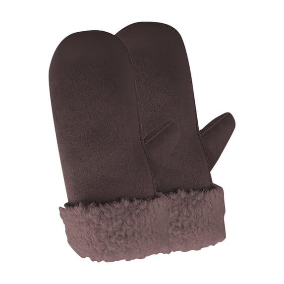 QASIEATN Everyday Wear Accessories for Women Fleece Lined Thermal Mittens Winter Coldproof Thickened Gloves