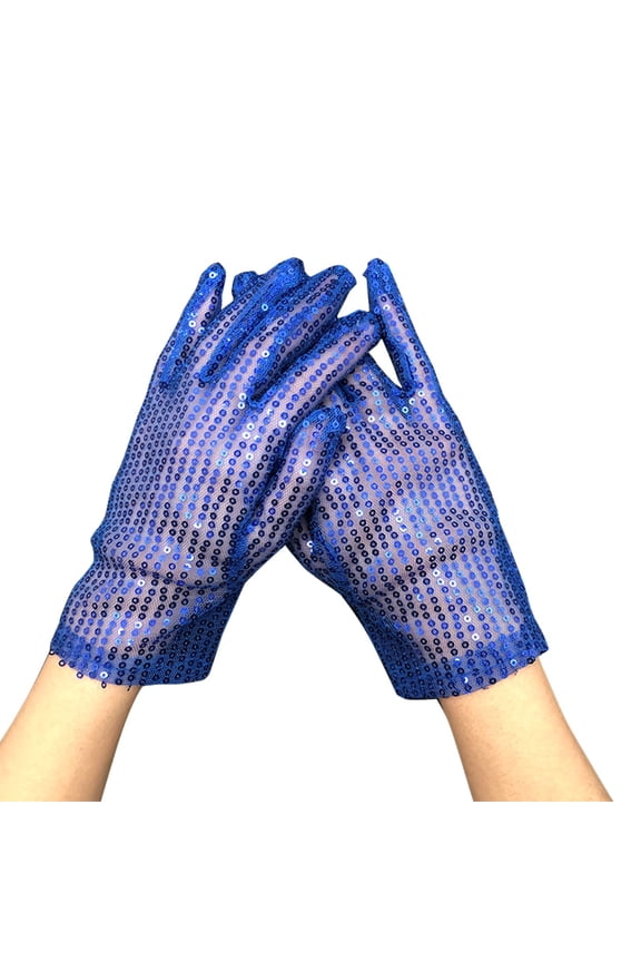 Everyday Wear Accessories for Women Sparkling Sequin Dance Gloves Clothing Halloween Glitter Short Gloves