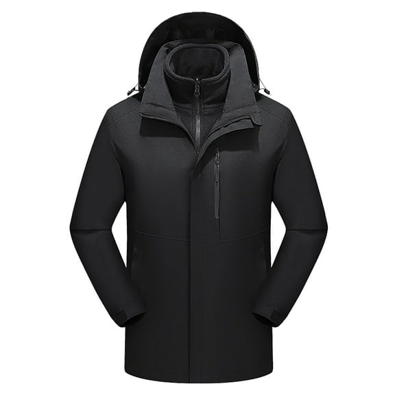 QASIEATN Fall Coats for Graceful Ladies Fashion, Heated Jacket Men and Heated Coat Hooded Heating Warm Jackets Windproof USB Charging Body Warmer(Removable ), Womens Winter Tops