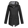 thumbnail image 1 of QASIEATN Fall Coats for Graceful Ladies Fashion, Hot Windbreaker Zipper Hooded Lightweight Outdoor Windbreaker Jacket Thin Outdoor Jacket Women, Womens Winter Tops, 1 of 5