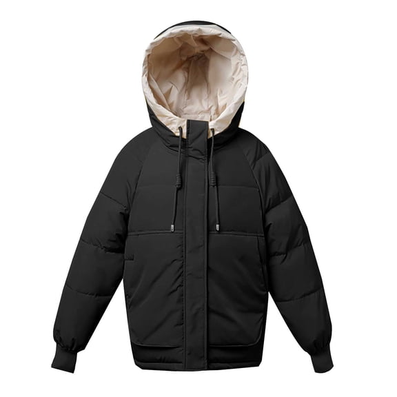 QASIEATN Fall Coats for Graceful Ladies Fashion, Winter Quilted Jackets Long Sleeve Full Zip Puffer Jacket Coats with Pockets, Womens Winter Tops