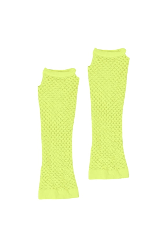 Gloves for Pretty Women Fashion 80s Fishnet Gloves for Women and Girls In Theme Costume Accessories Winter Accessories Yellow