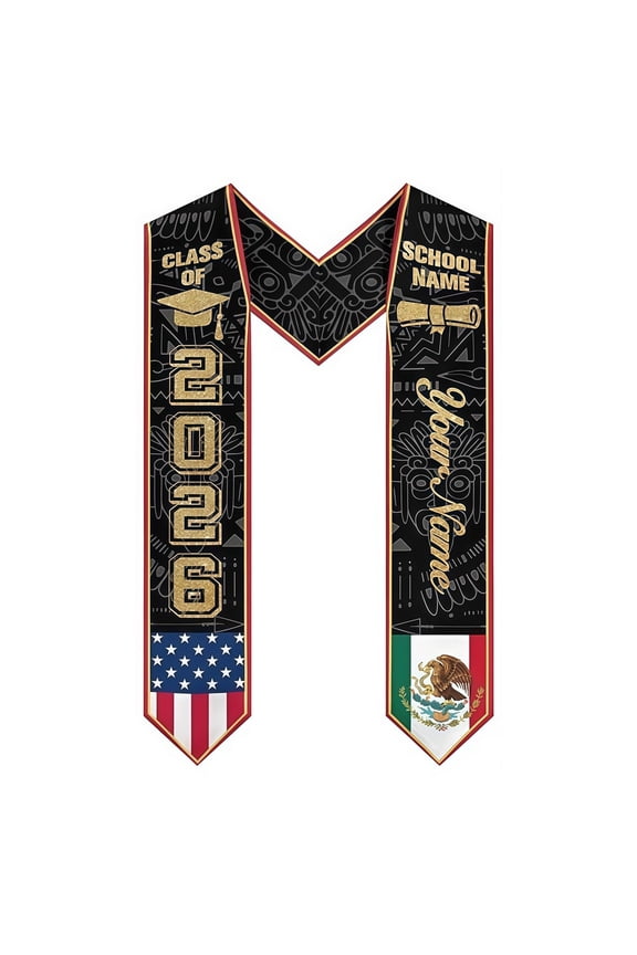 Graduation Stoles Class of Personalized Graduation Stole Grad Stole Daily Wear Casual Accessories Tie for Women