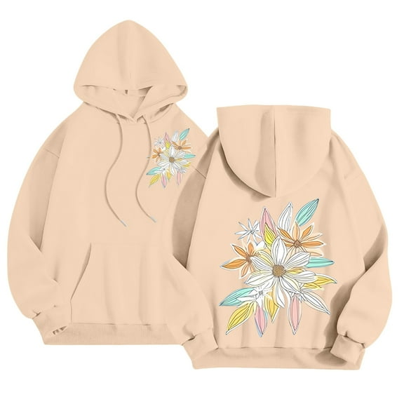 QASIEATN Hoodies for Graceful Women Fashion, Cute Graphic Hoodies Teen Girls Oversized Hoodie Fleece Lined Hooded Sweatshirts with Hood Fall Trendy , Womens Fall Tops