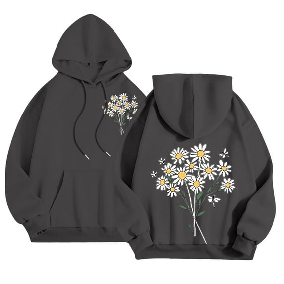 QASIEATN Hoodies for Graceful Women Fashion, Cute Graphic Hoodies Teen Girls Oversized Hoodie Fleece Lined Hooded Sweatshirts with Hood Fall Trendy , Womens Fall Tops