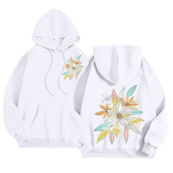 QASIEATN Hoodies for Graceful Women Fashion, Cute Graphic Hoodies Teen Girls Oversized Hoodie Fleece Lined Hooded Sweatshirts with Hood Fall Trendy , Womens Fall Tops