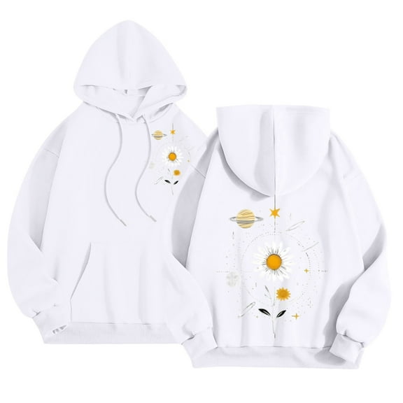 QASIEATN Hoodies for Graceful Women Fashion, Cute Graphic Hoodies Teen Girls Oversized Hoodie Fleece Lined Hooded Sweatshirts with Hood Fall Trendy , Womens Fall Tops