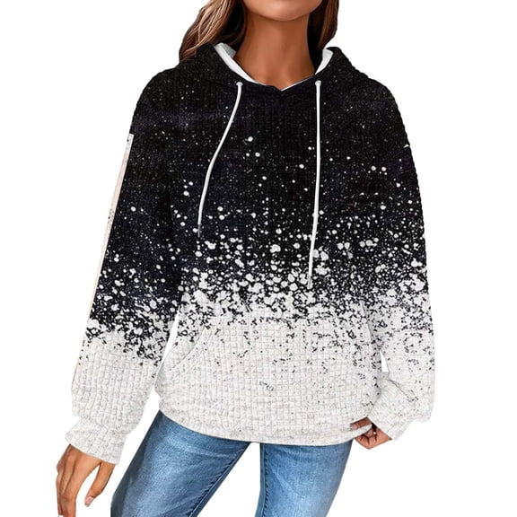 QASIEATN Hoodies for Graceful Women Fashion, Hoodies Solid Color Casual Fall Hooded Pullover Hoodie Basic Sweatshirts Womans Fashion Blouse Clothes, Womens Fall Tops