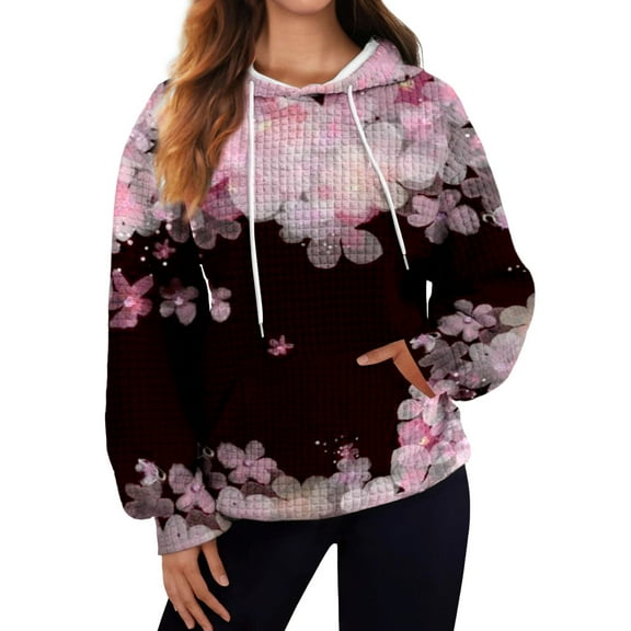 QASIEATN Hoodies for Graceful Women Fashion, Hoodies Solid Color Casual Fall Hooded Pullover Hoodie Basic Sweatshirts Womans Fashion Blouse Clothes, Womens Fall Tops