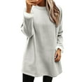 thumbnail image 1 of QASIEATN Hoodies for Graceful Women Fashion, Fashionable and Casual Solid Color Plus Fleece Hot Sweatshirt, Womens Fall Tops, 1 of 8