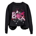 thumbnail image 1 of QASIEATN Hoodies for Graceful Women Fashion, Ladies Halloween Print Round Neck Casual Long Sleeve Top Sweatshirt, Womens Fall Tops, 1 of 3
