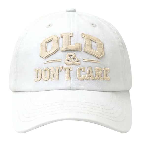 QASIEATN Men's Everyday Wear Accessories Vintage Funny Letter Embroidered Cotton Baseball Cap for Men Casual Solid Dad Hat Mens Visor Hat