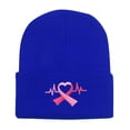 thumbnail image 1 of QASIEATN Modern Fit Baseball Caps for Women Breast Cancer Awareness Ribbon Embroidered Long Beanie Fall Fashion Accessories, 1 of 4