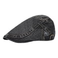thumbnail image 1 of QASIEATN Popular Beret Hat for Women Unisex Denim Newsboy Hats Flat Cabbie Driving Hat Cotton Dad Cap for Women Fall Fashion Accessories, 1 of 3