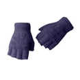 thumbnail image 1 of QASIEATN Relaxed Fit Gloves Mittens for Women Coral Velvet Knitted Warm Mittens Top Fingerless Women Winter Fleece Ear Warmer Fall Fashion Accessories, 1 of 3