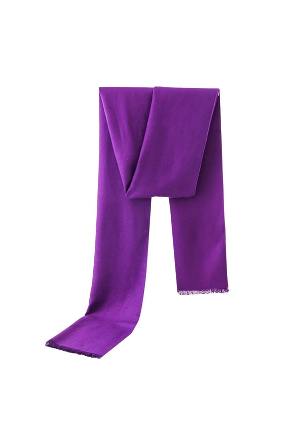 Scarf for Graceful Men Fashion Mens Scarf Scarves Winter Autumn Solid Color Scarf for Male Long Scarves Winter Accessories Purple