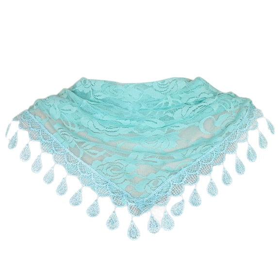 QASIEATN Scarf for Women Lace Tassel Rose Floral Hollow Scarf Shawl Lady Wraps Scarves Summer Spring Fashion Clothing Accessories