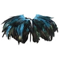 thumbnail image 1 of QASIEATN Shawl Wrap for Pretty Women Fashion Women's Feather Shawl Crow Feather Collar Carnival Shawl Winter Accessories Blue, 1 of 2