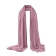 thumbnail image 1 of QASIEATN Silk Scarves for Women Soft Solid Color Shawl Baotou Pearl Chiffon Shawl Muslim Hijab Summer Spring Fashion Clothing Accessories, 1 of 3