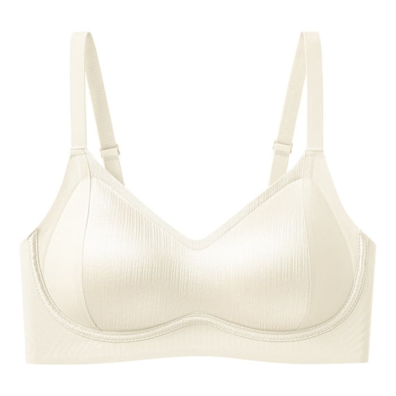 QASIEATN Soft Cup Push Up Bras for Women Wireless Supportive Full Coverage Everyday Bras Womens Underwear