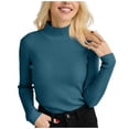 thumbnail image 1 of QASIEATN Sweaters for Graceful Ladies Fashion, Turtleneck Sweater Ribbed Long Sleeve Knit Shirts Trendy Basic Casual Tunic Tops Slim Fit Fall Sweater Tops, Womens Fall Tops, 1 of 4