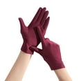 thumbnail image 1 of QASIEATN Trendy Unisex Gloves Unisex Ice Sensation Sunscreen Gloves Ice Silk Outdoor Fishing Riding Gloves Winter Accessories Red, 1 of 6