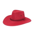thumbnail image 1 of QASIEATN Unisex Everyday Wear Accessories Men's Classic Western Hat With Leather And Metal Embellishments Brown Cowboy Hat For Outdoor And Casual Wear, 1 of 3