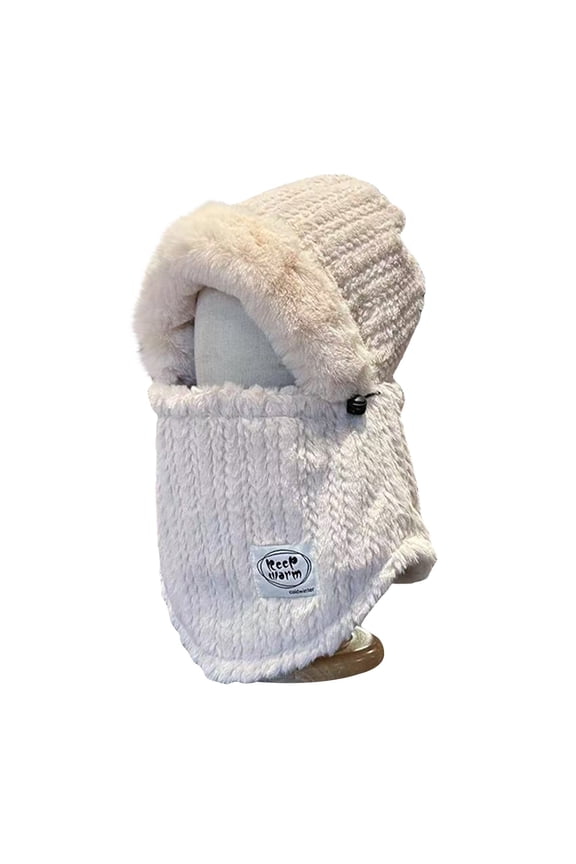 Unisex Everyday Wear Accessories Solid Color Zipper Integrated Protective Warm Winter Hat for Women and Men Stylish Fleece Beanie Hat Unisex Bomber Hat