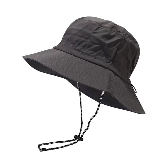 QASIEATN Water Proof Bucket Hat for Women and Men Packable Outdoor Sun Hat with Elastic Bands Summer Wide Brim Fisherman Hat