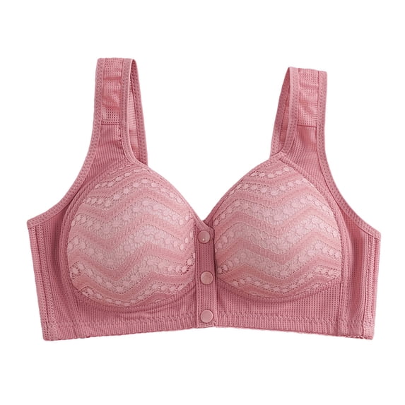 QASIEATN Wireless Daisy Bras for Women Fashion Solid Full Coverage Push Up Bralette Bras Women's Underwear