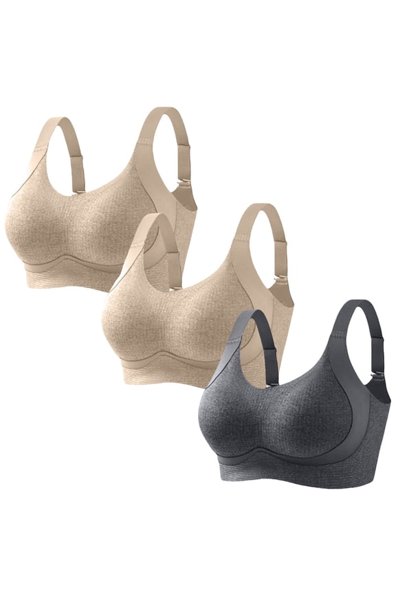 Wireless Jelly Bras for Women 3 Pack No Underwire Bralettes Bras T Shirt Sleep Everyday Bras Womens Underwear