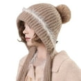 thumbnail image 1 of QASIEATN Women's Cozy Beanie Hats Women Outdoor Solid Color Knitted Cotton Hat Running Sports Warm Knitted Hat Fall Fashion Accessories, 1 of 3
