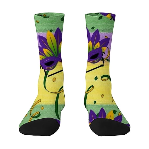 QASIEATN Women's Daily Clothing Essentials Women's Themed Comfortable 3D Cute Printed Mid Calf Sports Socks Fashion Accessories for Women
